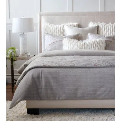Eastern Accents Geode Luxe Gray Geometric Cotton Blend Duvet Cover