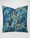 Eastern Accents Gosia Ocean Decorative Pillow In Blue