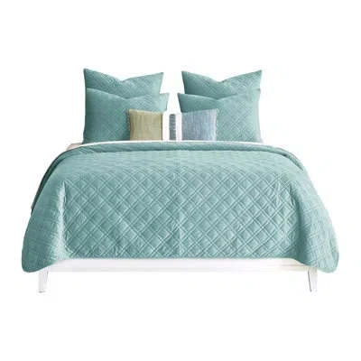 Eastern Accents Grenada Velvet Coverlet In Spa