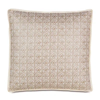 Eastern Accents Halo Ethnic Euro Sham In Edris Ivory;cordova Taupe