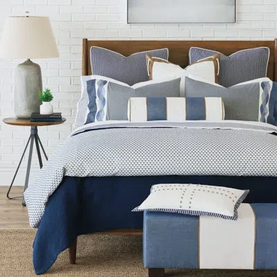 Eastern Accents Halprin Costa Indigo 100% Cotton Coverlet / Bedspread