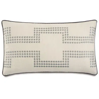Eastern Accents Hendrix Small Welt Rectangular Pillow Cover & Insert In White