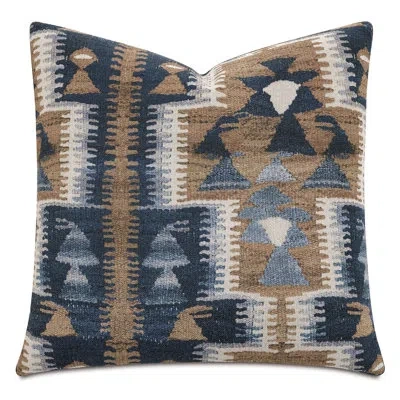 Eastern Accents Higgins Graphic Decorative Pillow Cover & Insert In Blue;taupe