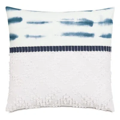 Eastern Accents High Tide Fil Coupe Decorative Pillow Cover & Insert In Blue;white