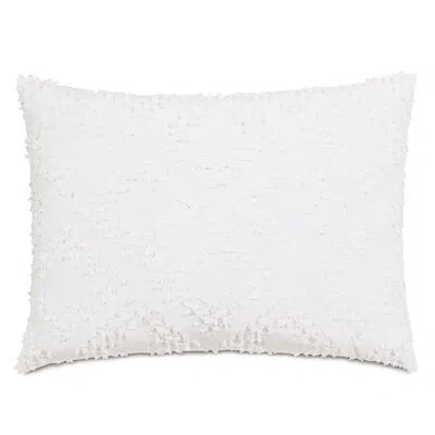 Eastern Accents High Tide Shastina Snow/essex White Cotton Piece Sham In Essex White;shastina Snow