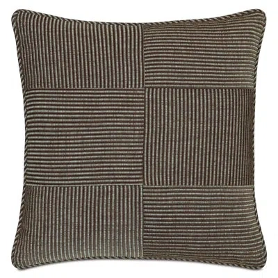 Eastern Accents Highland Striped Decorative Pillow In Brown Striped