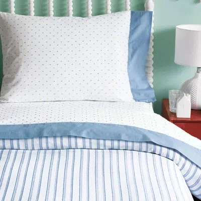 Eastern Accents Hullabaloo Reversible Duvet Cover In Casper Blue Rr