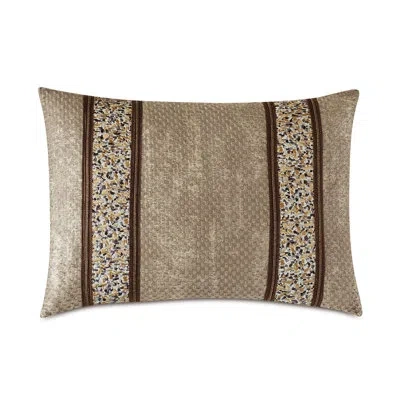 Eastern Accents Indochine Metallic Rectangular Linen Blend Pillow Cover & Insert In Metallic Bronze