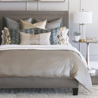 Eastern Accents Isolde Taupe Abstract Cotton Blend Comforter
