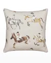 Eastern Accents Jockey Equestrian Decorative Pillow In Multi