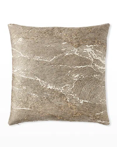 Eastern Accents Kellner Metallic Decorative Pillow, 22" X 22" In Brown
