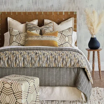 Eastern Accents Kimahri Duvet Cover Set In Gray,gold