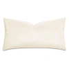 Eastern Accents Klein Vegan Leather Decorative Pillow Cover & Insert Rectangular In Shell