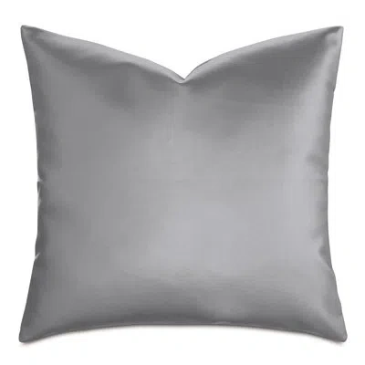 Eastern Accents Klein Vegan Leather Decorative Pillow Cover & Insert Square In Steel