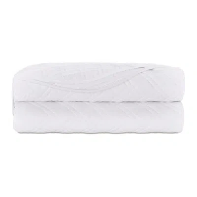 Eastern Accents Kona Velvet Coverlet In White
