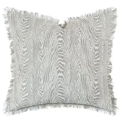 Eastern Accents Liesl By Celerie Kemble Faux Bois Decorative Square Pillow Cover & Insert In Gray