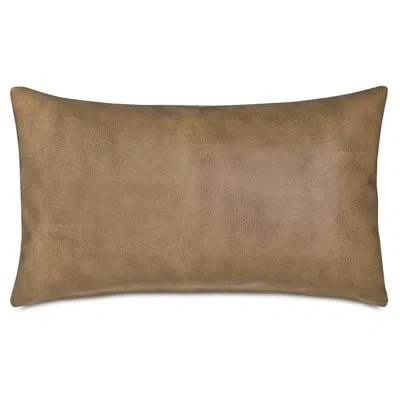 Eastern Accents Lorenzo Faux Leather Decorative Pillow In Brown