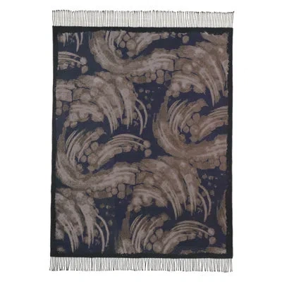 Eastern Accents Luisa Wool Blanket In Black;brown