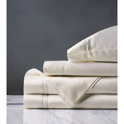 Eastern Accents Lusso 1030 Thread Count Egyptian-quality Cotton Sateen Sheet Set In Ivory