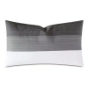 Eastern Accents Lyra Rectangular Cotton Pillow Cover & Insert In White;gray