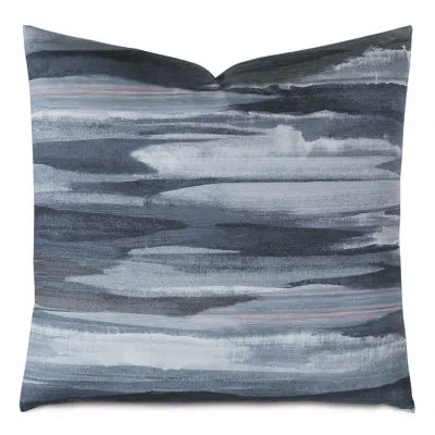 Eastern Accents Lyra Watercolor Square 100% Cotton Pillow Cover & Insert In Gray