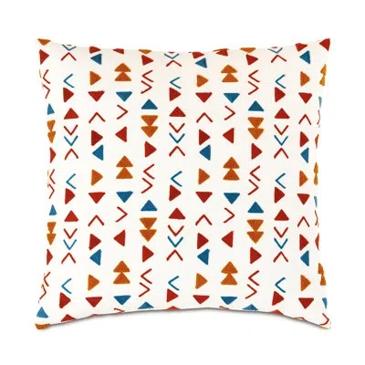 Eastern Accents Mackay Embroidered Decorative Square Pillow Cover & Insert In Multicolor