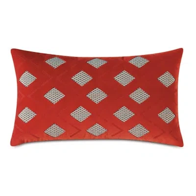 Eastern Accents Mackay Lasercut Decorative Rectangular Pillow Cover & Insert In Red