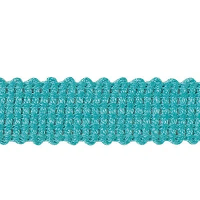 Eastern Accents Maldive Gimp Alexis Fabric In Teal Blue