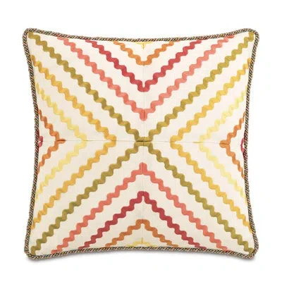 Eastern Accents Maldive Mambo Fiesta Throw Pillow Cover & Insert In Green;pink