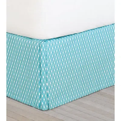 Eastern Accents Maldive Senna Sky 16" Bed Skirt In Aqua