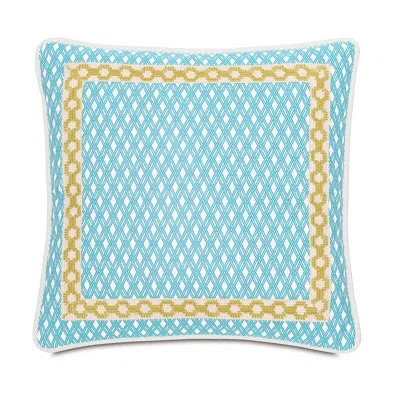 Eastern Accents Maldive Senna Sky Throw Pillow Cover & Insert In Aqua