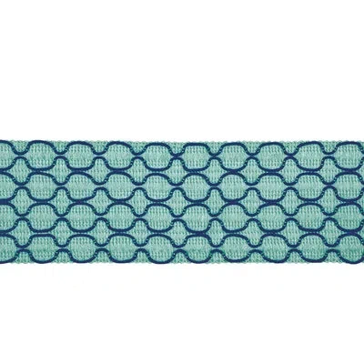 Eastern Accents Malia Border Fabric In Blue