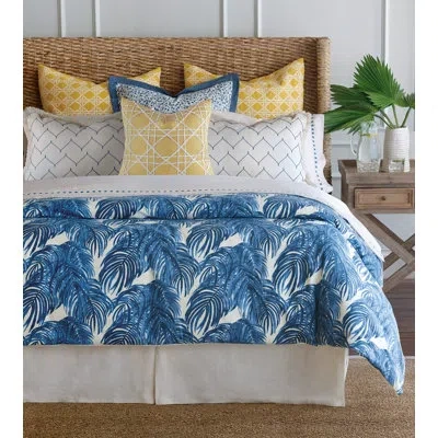 Eastern Accents Malia Floral Cotton Duvet Cover In Blue,white