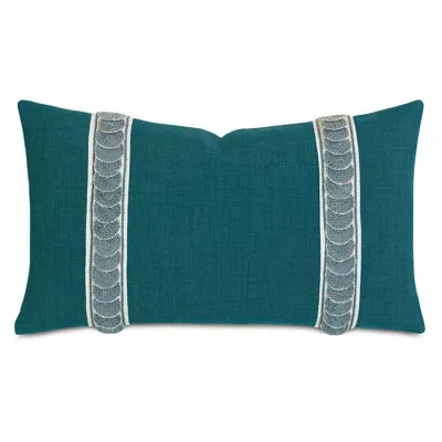 Eastern Accents Malta Polyester Pillow Cover & Insert In Gray;teal