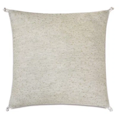 Eastern Accents Marceau Turkish Knot Square Linen Pillow Cover & Insert In Beige;gold
