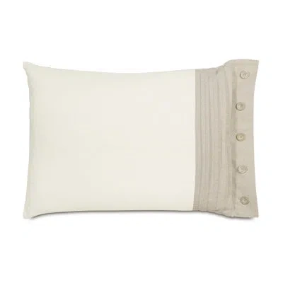 Eastern Accents Maritime Right Sham In Filly White;greer Linen