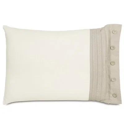 Eastern Accents Maritime Right Sham In Filly White;greer Linen