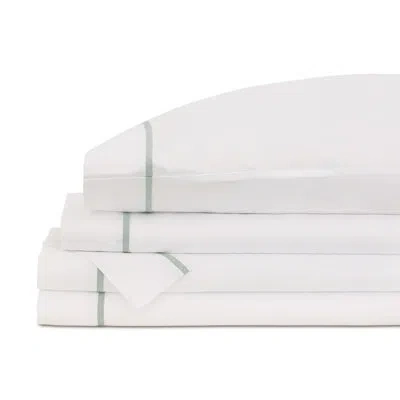 Eastern Accents Meadow Sheet Set In White;green