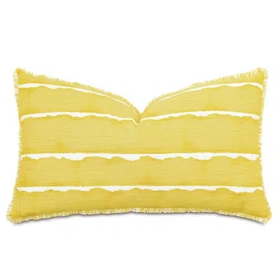 Eastern Accents Meyer By Celerie Kemble Mini Fringe Rectangular Pillow Cover & Insert In Yellow
