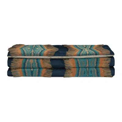 Eastern Accents Montaigne Polyester Blend Bed Runner In Yellow;teal