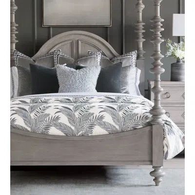 Eastern Accents Montecito By Barclay Butera Embroidered Comforter In Green,gray,ivory