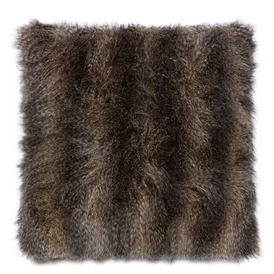 Eastern Accents Naya Mogli Minx Fabric Euro Sham In Black;brown