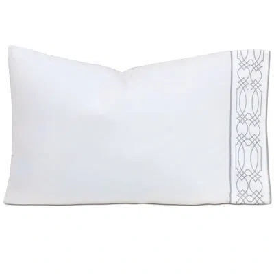 Eastern Accents Nicola 200 Thread Count Egyptian-quality Cotton Percale Pillowcase In Gray