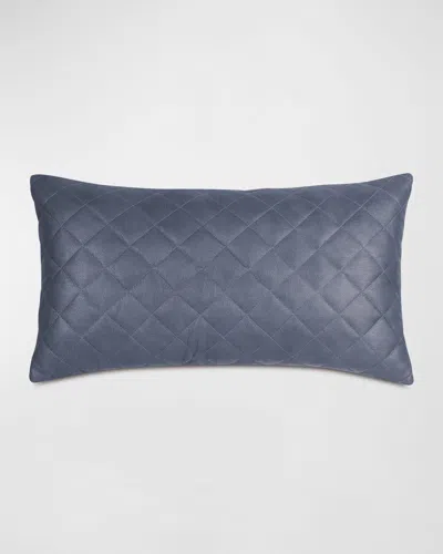 Eastern Accents Noah Quilted Decorative Pillow In Blue