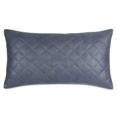 Eastern Accents Noah Quilted Linen Blend Zipper Sham In Ludy Storm;wicklow Slate