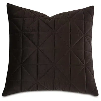 Eastern Accents Nova Quilted Velvet Sham In Brown