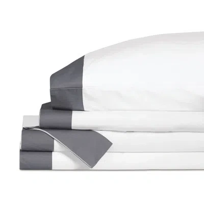 Eastern Accents Octavius 100% Cotton Sheet Set In Chiaro Classic White;chiaro Classic Slat