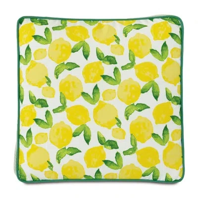Eastern Accents Outdoor By Studio 773 Knowles Boxed Decorative Square Pillow Cover & Insert In Green;yellow