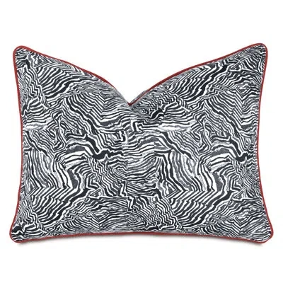 Eastern Accents Percival By Alexa Hampton Graphic Print King Sham In Black;white;gray