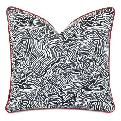 Eastern Accents Percival By Alexa Hampton Square Pillow Cover & Insert In Black;white